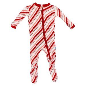 G12-Kickee Pants, 0-3M, l/s bamboo footie pjs